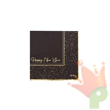TOVAGLIOLI HAPPY NEW YEAR 33X33 CM - 16 PZ