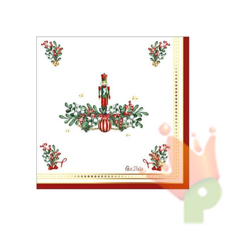 TOVAGLIOLI LO SCHIACCIANOCI 3 VELI 33X33 CM 16 PZ