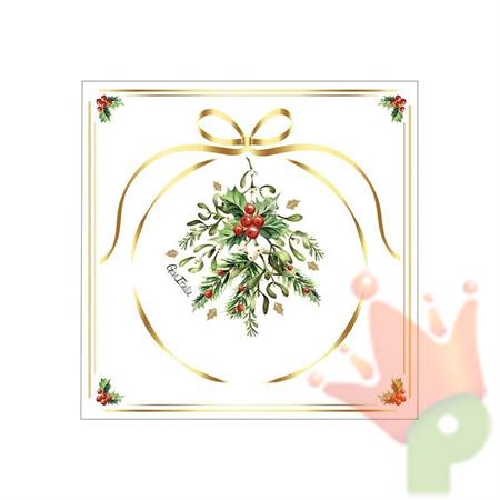 TOVAGLIOLI MERRY GOLD CHRISTMAS 3 V3LI 33X33 CM 16 PZ