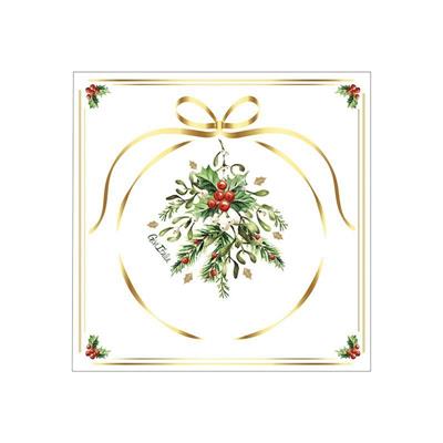 TOVAGLIOLI MERRY GOLD CHRISTMAS 3 V3LI 33X33 CM 16 PZ