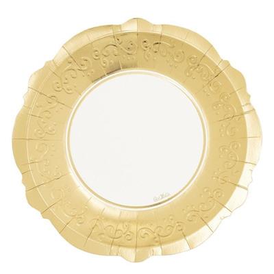 PIATTI SOLID LIBERTY GOLD WHITE 27 CM 8 PZ