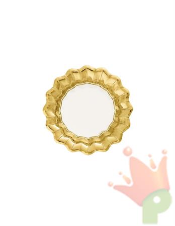 PIATTI FONDI SOLID LIBERTY GOLD WHITE 24 CM 8 PZ