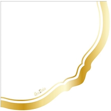 TOVAGLIOLI LIBERTY GOLD WHITE 33X33 CM 16 PZ