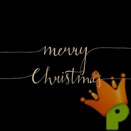 TOVAGLIOLI 33X33 CHRISTMAS NOTE BLACK GOLD 20 PZ