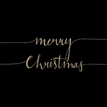 TOVAGLIOLI 33X33 CHRISTMAS NOTE BLACK GOLD 20 PZ