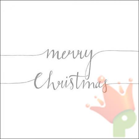 TOVAGLIOLI 33X33 CHRISTMAS NOTE POS SILVER 20 PZ