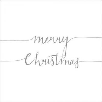 TOVAGLIOLI 33X33 CHRISTMAS NOTE POS SILVER 20 PZ