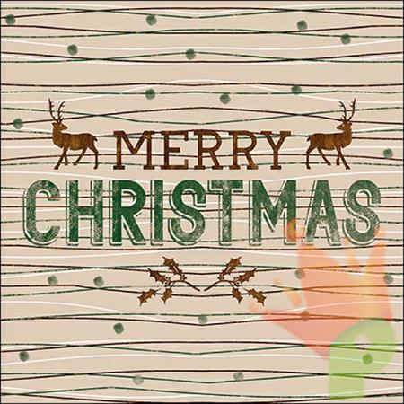 TOVAGLIOLI 33X33 CLASSY CHRISTMAS BROWN 20 PZ