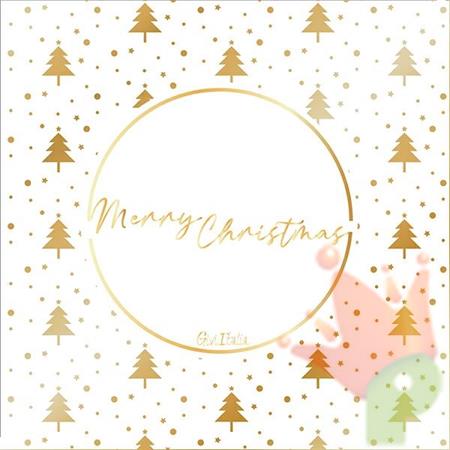 TOVAGLIOLI GOLD LITTLE TREES 33X33 CM 16 PZ