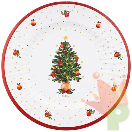 SOTTOPIATTI IN CARTA CHRISTMAS WISHES 33 CM 6 PZ