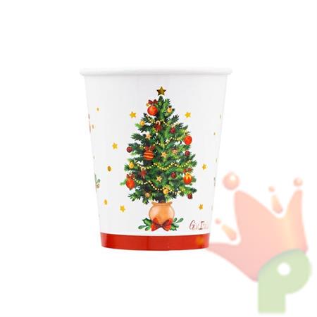BICCHIERI 250 CC CHRISTMAS WISHES 8 PZ