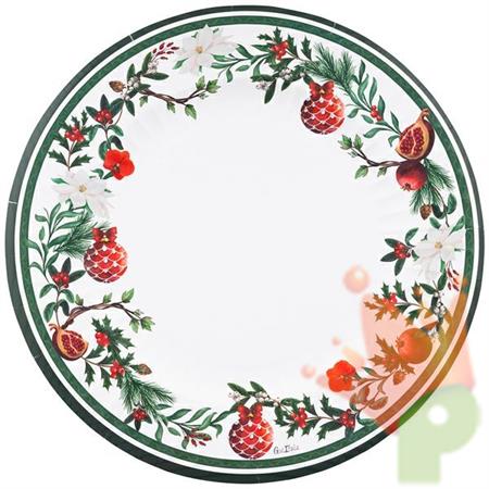 PIATTI IN CARTA MELOGRANO 6 PZ 33 CM