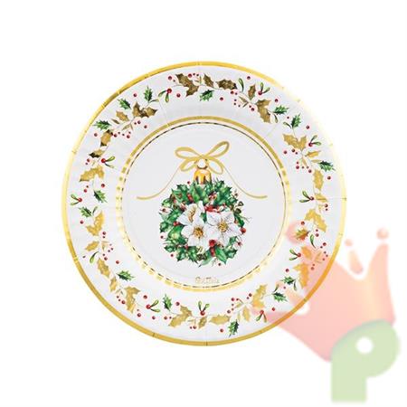 PIATTI IN CARTA MAGIA DEL NATALE 21 CM 8 PZ