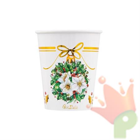 BICCHIERI 250 CC MAGIA DEL NATALE 8 PZ