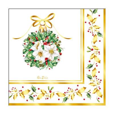 TOVAGLIOLI MAGIA DEL NATALE 16 PZ 33X33 CM