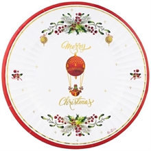 PIATTI IN CARTA CHRISTMAS IN THE AIR 33 CM 6 PZ