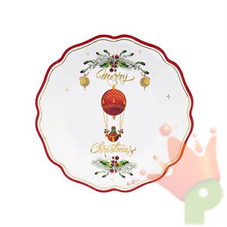 PIATTI IN CARTA CHRISTMAS IN THE AIR 21 CM 8 PZ