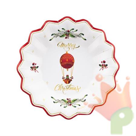 PIATTI FONDI CHRISTMAS IN THE AIR 24 CM 8 PZ