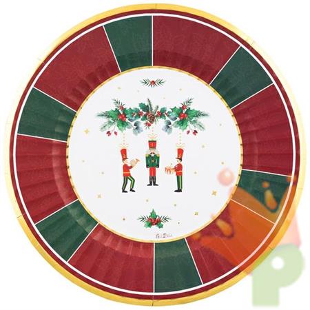 PIATTI IN CARTA LA FAVOLA DI NATALE 6 PZ 33 CM