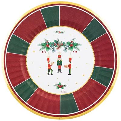 PIATTI IN CARTA LA FAVOLA DI NATALE 6 PZ 33 CM