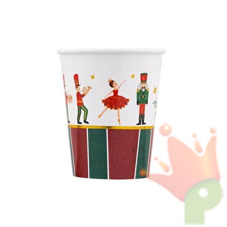 BICCHIERI IN CARTA LA FAVOLA DI NATALE 8 PZ 250 CC