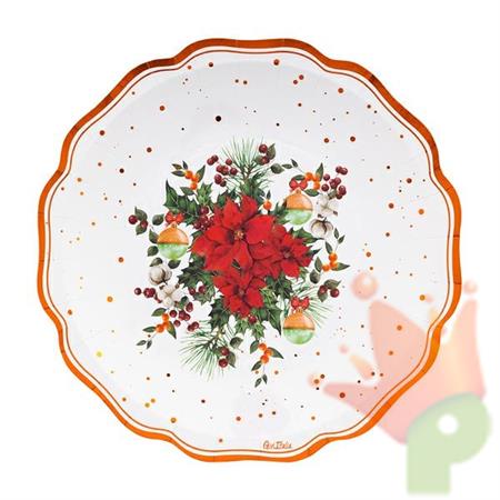 PIATTI NATALIZI IN CARTA JOIE DE NOEL 27 CM 8 PZ