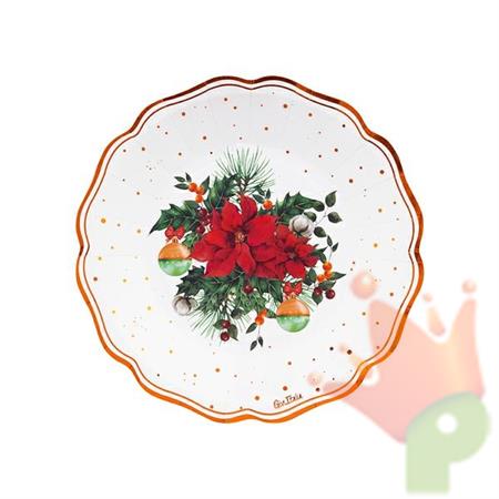 PIATTI IN CARTA JOIE DE NOEL 21 CM 8 PZ