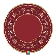 SOTTOPIATTI ROYAL ROSSO 32CM 6PZ