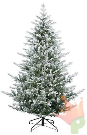 ALBERO DI NATALE INNEVATO 210 CM SANTA CLAUS