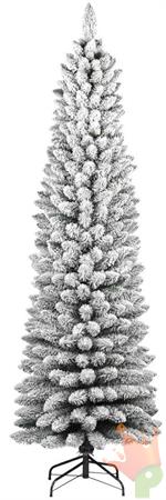 ALBERO DI NATALE SLIM INNEVATO 240 CM SILVESTRE