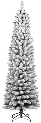 ALBERO DI NATALE SLIM INNEVATO 240 CM SILVESTRE