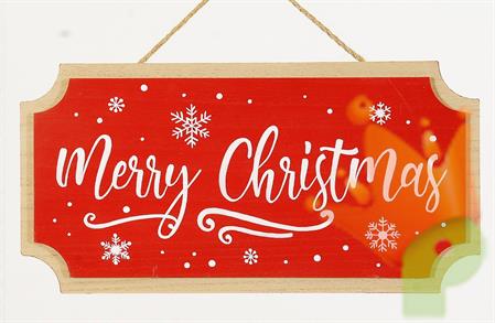 CARTELLO IN LEGNO MERRY CHRISTMAS 35,5 CM