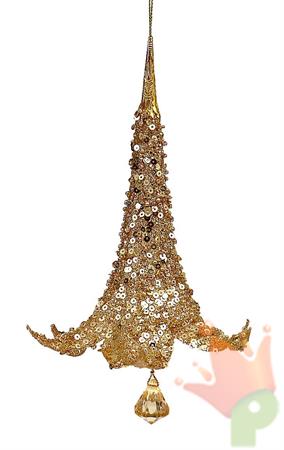PENDENTE NATALIZIO ORO 16 CM