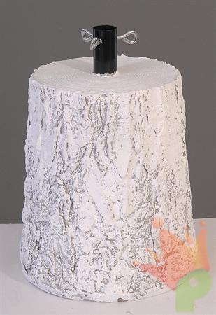 BASE PER ALBERO DI NATALE TRONCO BIANCO 50 CM