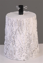 BASE PER ALBERO DI NATALE TRONCO BIANCO 50 CM