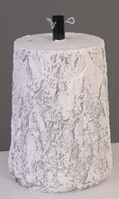 BASE PER ALBERO DI NATALE TRONCO BIANCO 40 CM