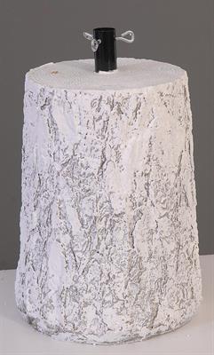BASE PER ALBERO DI NATALE TRONCO BIANCO 40 CM