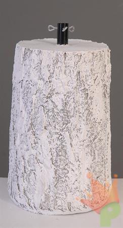 BASE ALBERO TRONCO IN LEGNO BIANCO 22X30 CM