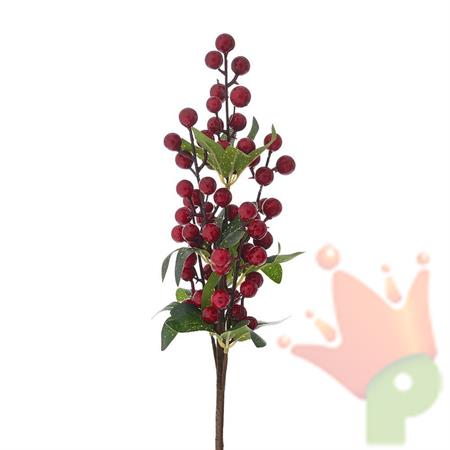 RAMETTO CON BACCHE ROSSE 43 CM