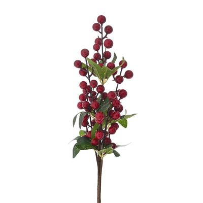 RAMETTO CON BACCHE ROSSE 43 CM