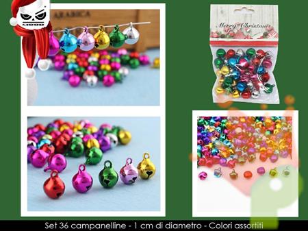 CAMPANELLINE MULTICOLOR 1 CM SET 36 PZ