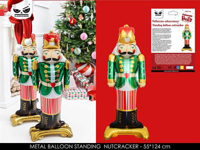 PALLONCINO MYLAR SCHIACCIANOCI CON BASE 55X124 CM