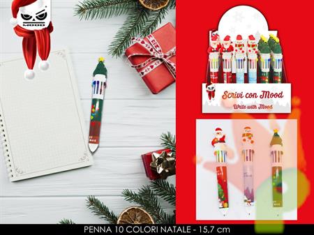 PENNA PERSONAGGI NATALIZI 10 COLORI ASSORTITA