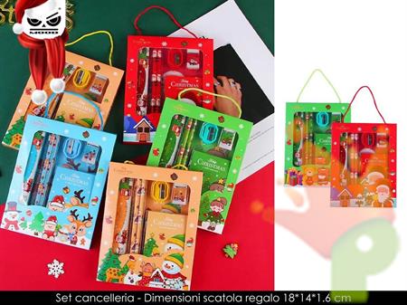 SET CANCELLERIA NATALIZIO ASSORTITO
