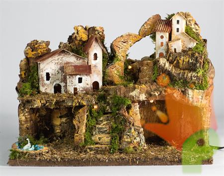PRESEPE 33X18X24 CM CON LUCI