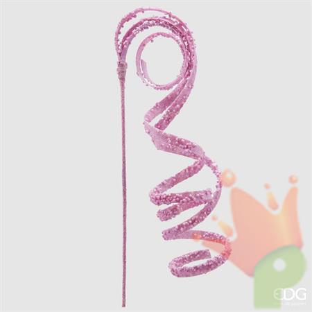 RAMO LIANA ONDULATO GLITTER ROSA CHIARO H.120