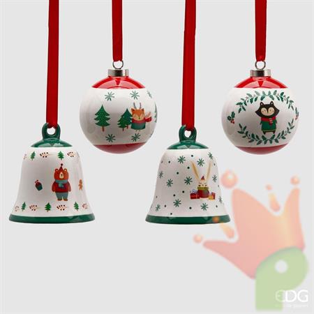 DECORAZIONE PENDENTE PALLINA-CAMPANA CERAMICA - EDG -