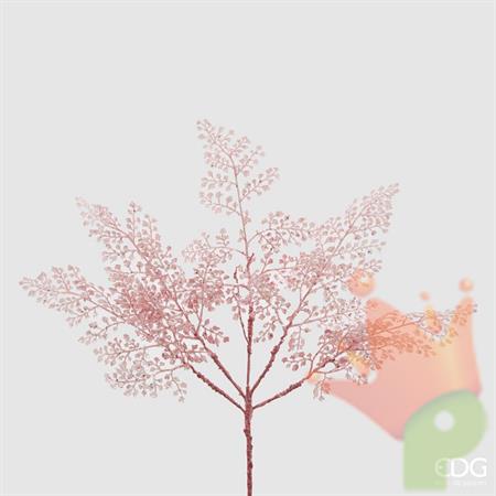 RAMETTO FELCE ROSA GLITTER H.46 CM