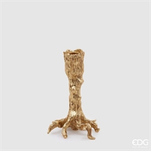 PORTACANDELE RAMO POLY ORO H.17 CM