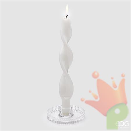 PORTACANDELE DISCO A RIGHE H.3 CM